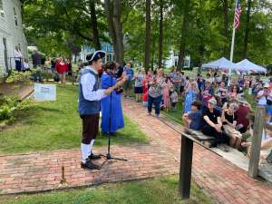 The Keeler Tavern Museum and History Center at their annual July 4th reading of the Declaration of Independence.